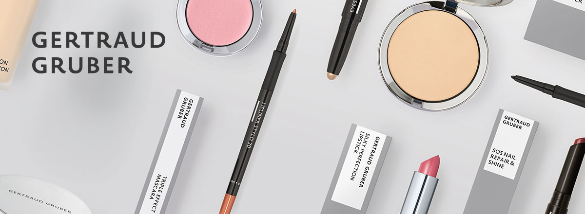 Banner Gertraud Gruber Make-up Kollektion